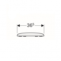 Geberit, Icon, capac wc cu soft close, 36.5x44.9 cm , duroplast